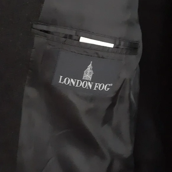 London Fog Wool Overcoat Size 44L Cut # Y1469 - Picture 9 of 12